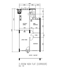 Blk 548 Bedok North Avenue 1 (Bedok), HDB 3 Rooms #197841892